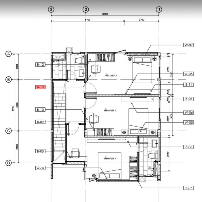 B-13 ชุดโต๊ะเครื่องแป้งห้องนอน 3 ชั้น 2